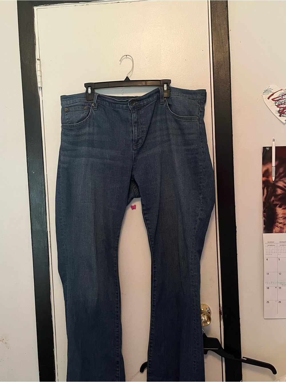 Women’s Dark Blue Classic Wide Leg Jeans